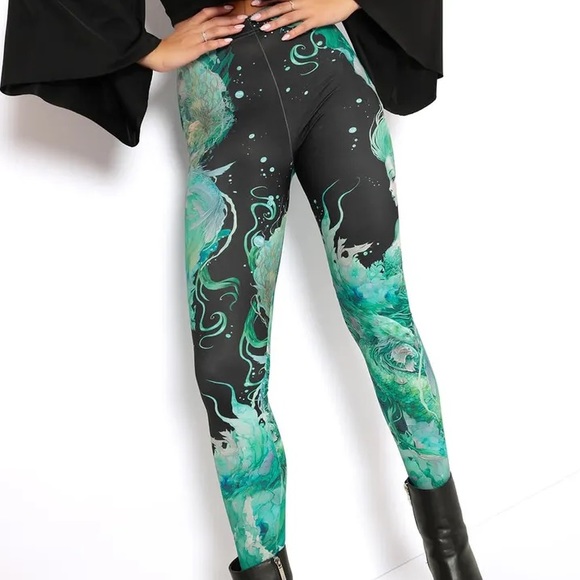 Blackmilk “MERMAID HWMF LEGGINGS - LIMITED” Size Medium M NWT - Picture 5 of 13